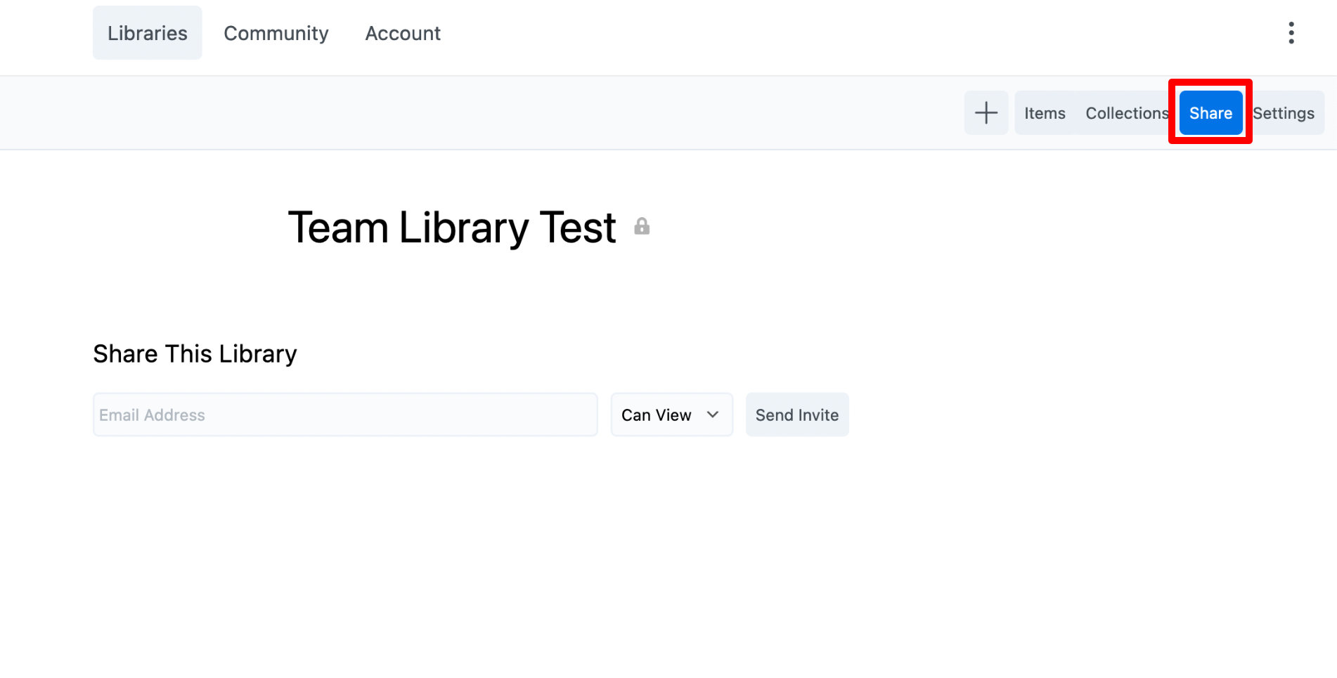 Share Team library
