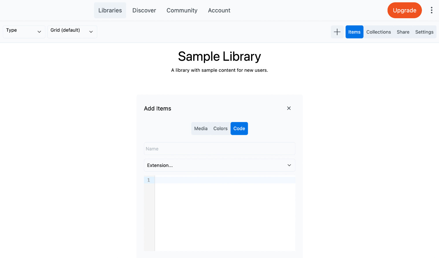 Add items to library from Assistant cloud