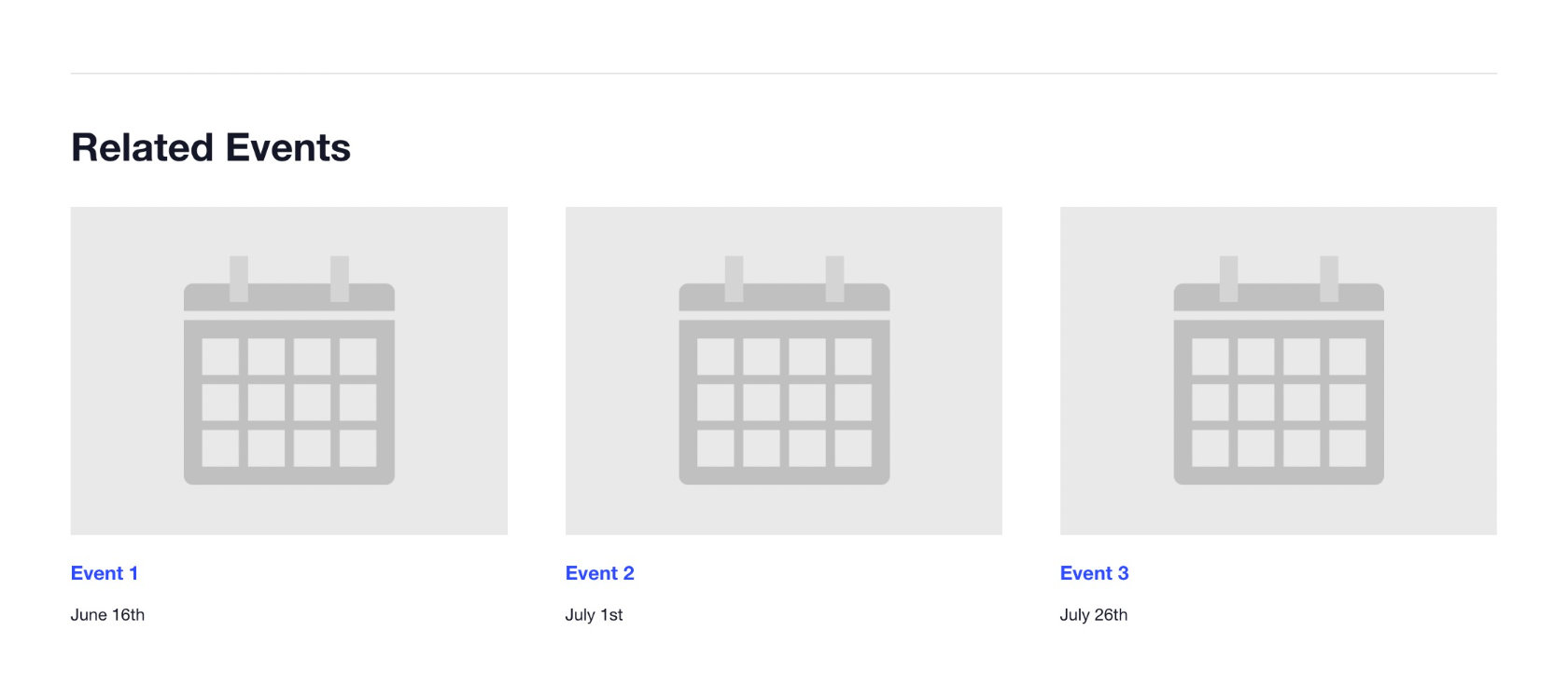 Events Notices module